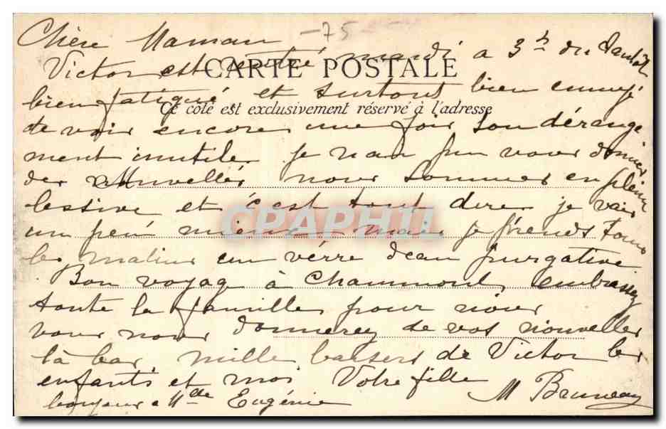 PARIS — Iglesia de San Medardo — editor Ledley, París, n° 137 — Reverso