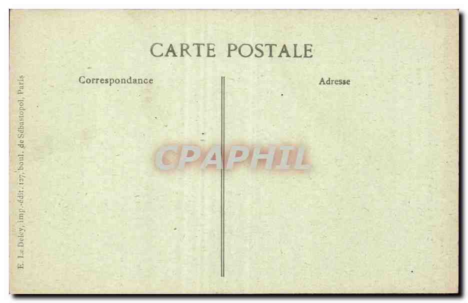 Paris CPA Rue Philippe de Girard Vieille petite maison de l'ancien chemin des potences — Rückseite