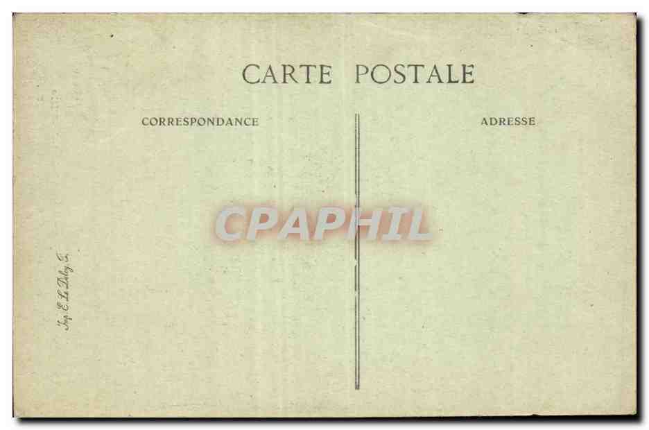 Paris CPA Rue de l'hotel de ville Maison des bateliers dans la rue de la Foulerie — Verso