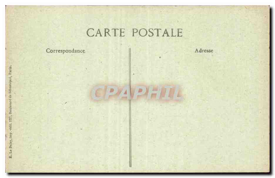 Paris CPA Rue du Prevot doit son nom a l'hotel d'hugues Aubriot prevot de Paris  — Rückseite
