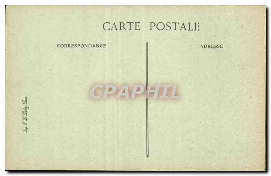 Quai de la Tournelle, 57 — París de antaño — editor J. & L. Tiffany, París — Reverso