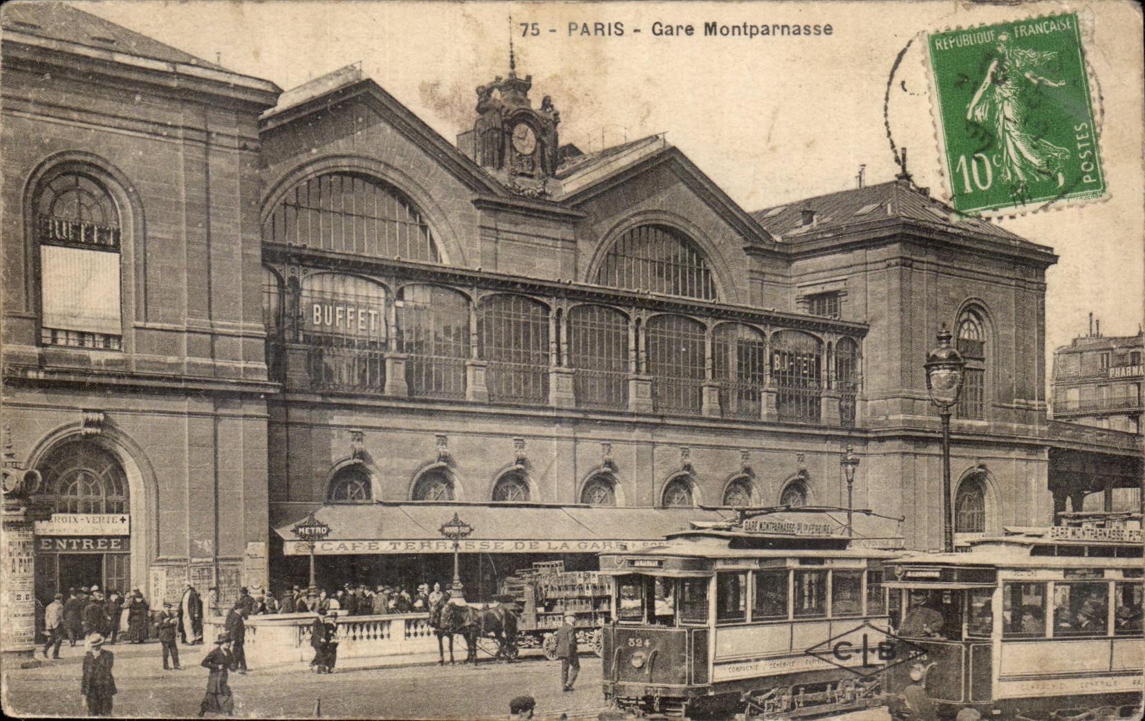 Gare Montparnasse — Paris — éditeur inconnu, n° 75