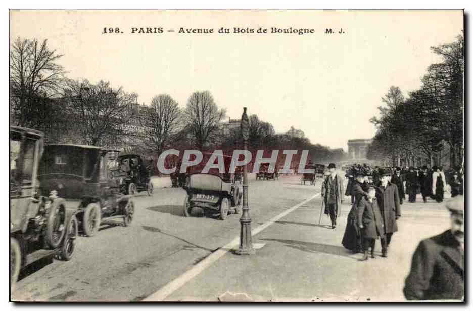 Paris CPA Avenue du Bois de Boulogne