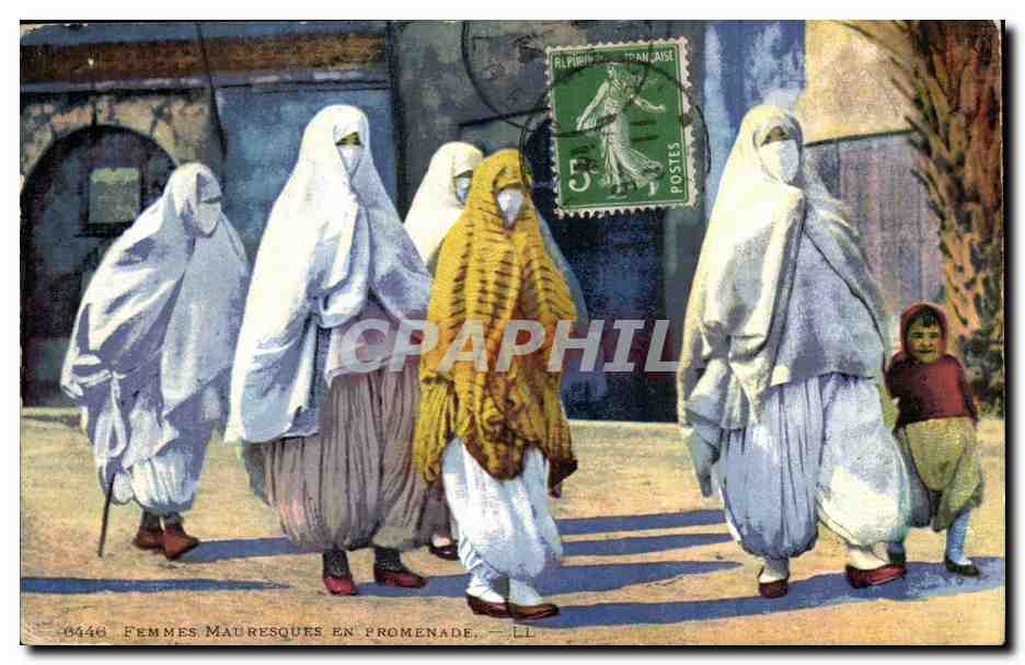 Algerie CPA Femmes mauresques en promenade
