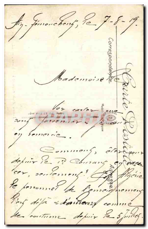 Femme Arabe trainant la Charrue — SCÈNES ET TYPES — LL. — n° 6376 — Rückseite