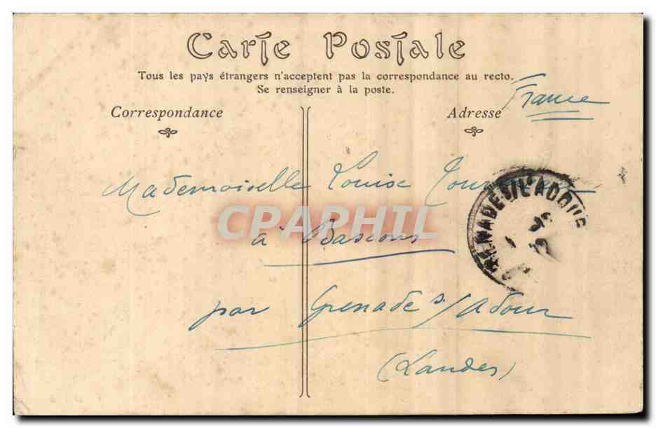Algerie Oran CPA le cercle militaire et le fort de SAnta Cruz — Back