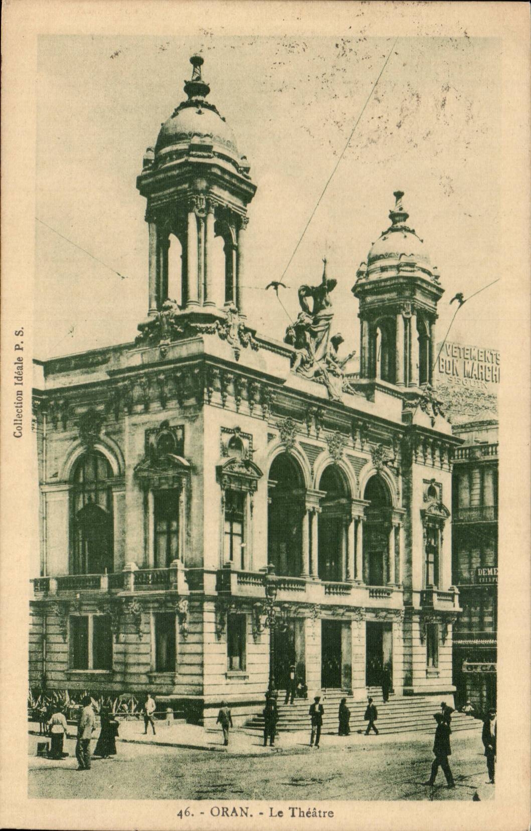 Algerie Oran CPA Le theatre 