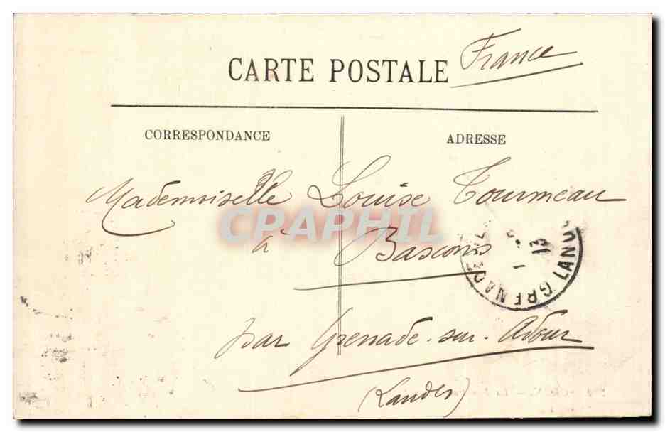 Algerie Oran CPA La fontaine Aucourt — Rückseite