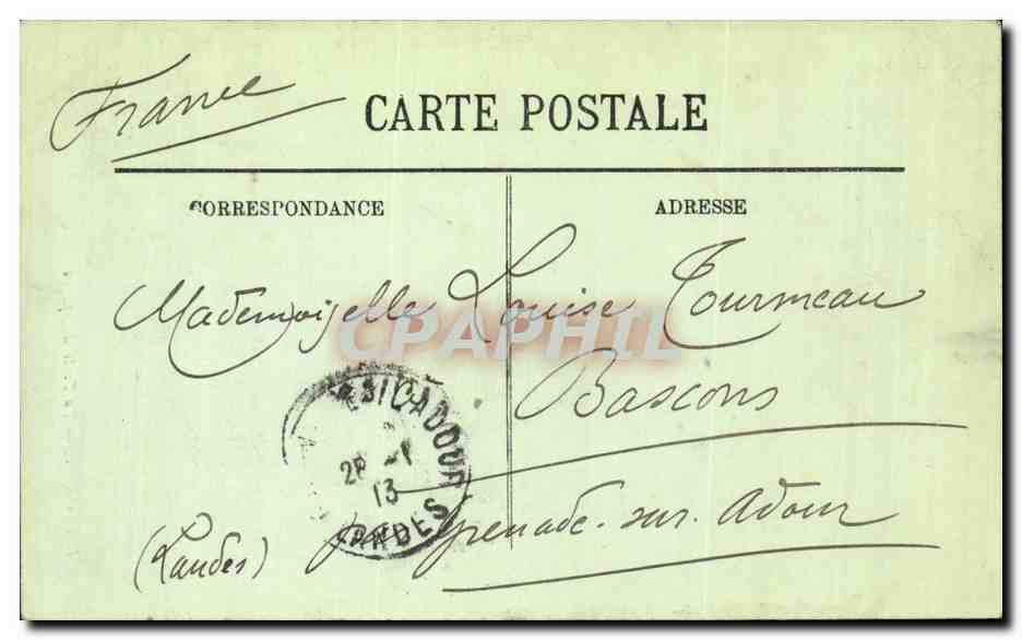 Algerie Oran CPA La porte d'Espagne — Back