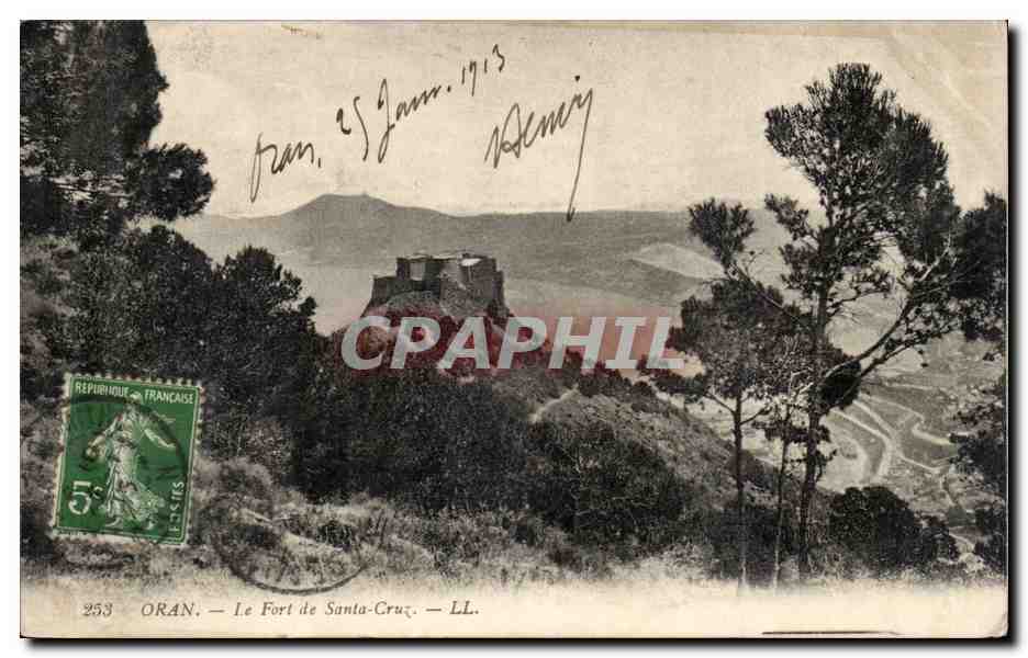 Algerie Oran CPA Le fort de SAnta CRuz