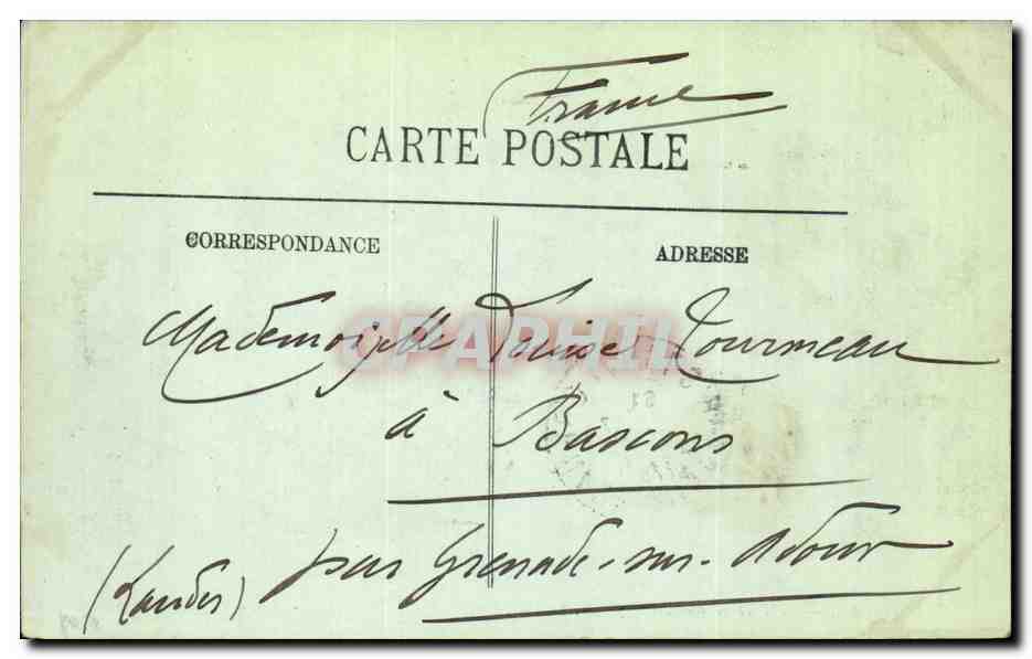 Algerie Oran CPA Le fort de SAnta CRuz — Rückseite