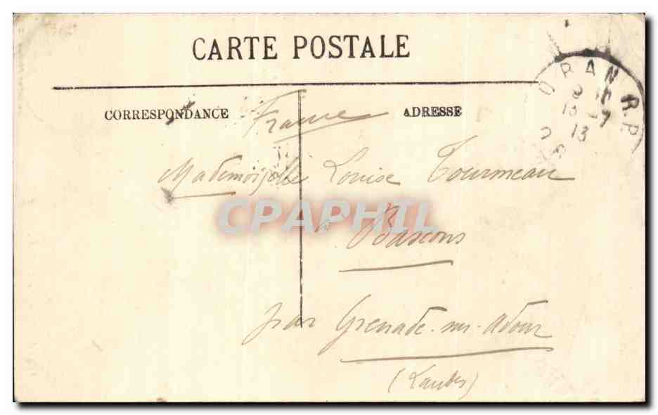 Oran — La Porte d'Espagne — éditeur Anselme Pradele, n° 195 — Verso