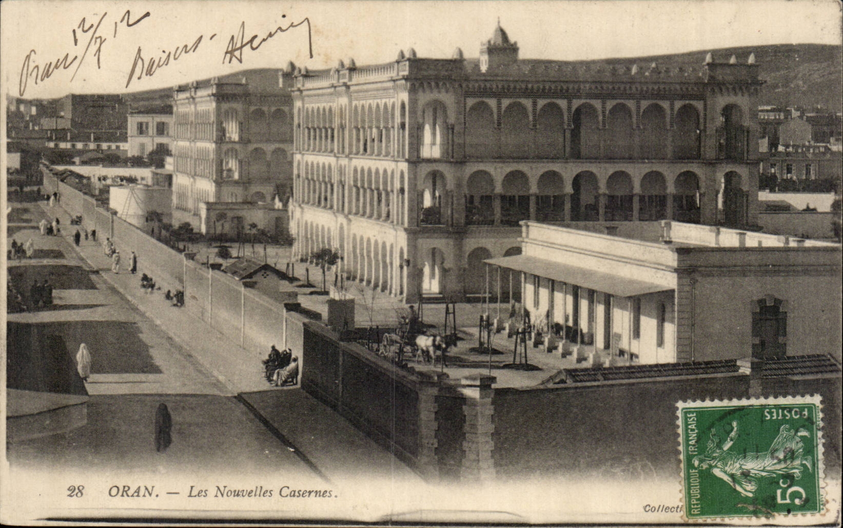 Algerie Oran CPA Les nouvelles casernes