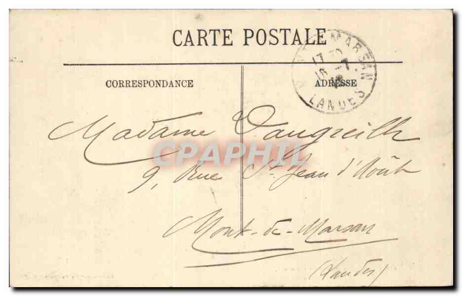Algerie Oran CPA Les nouvelles casernes — Rückseite