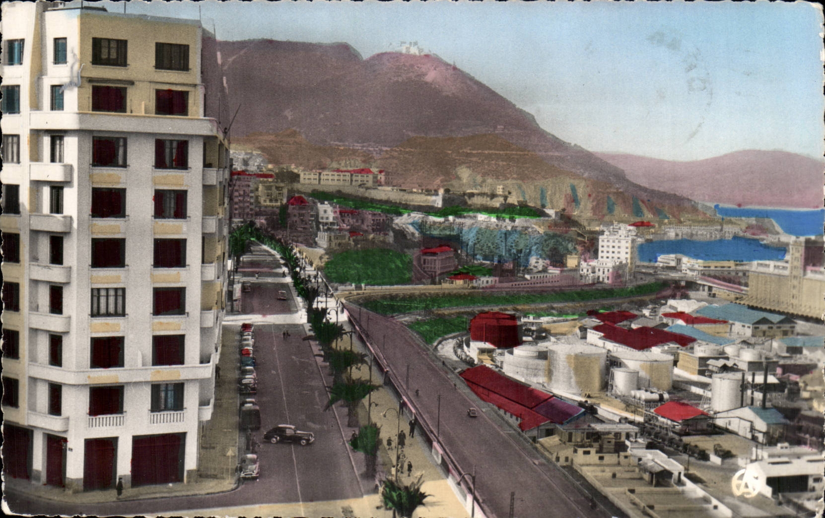 Boulevard Front de Mer et l'Arrière-Port — Oran — Éditions Alexandre Sirecky