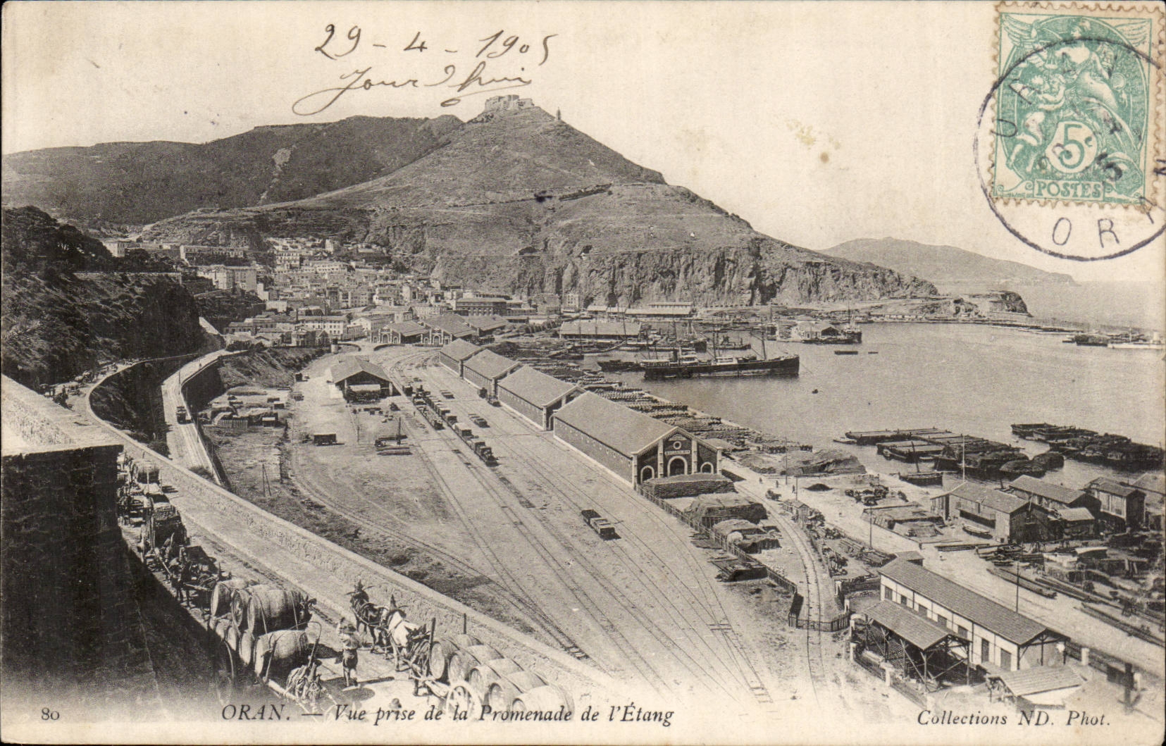 Oran — Vue prise de la Promenade de l'Étang — Collections ND. Phot. n°80