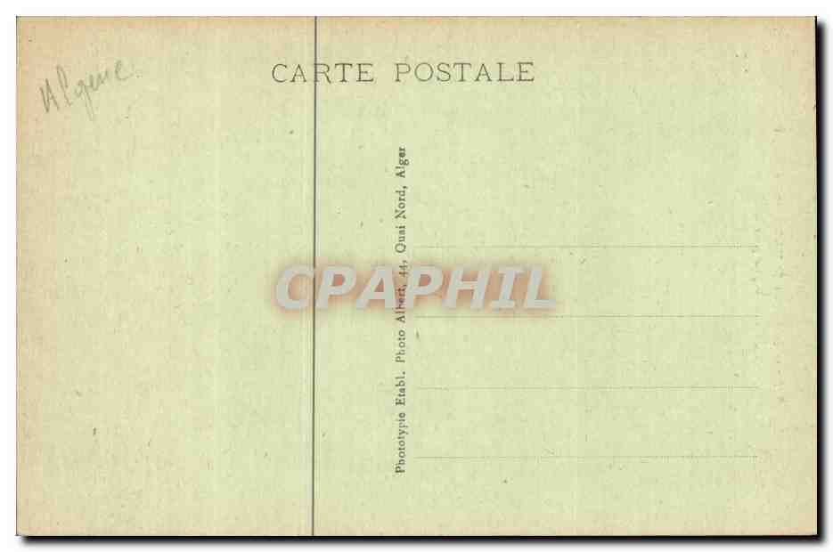 Algerie CPA Scenes et types Une Saguia pour arrosage — Rückseite