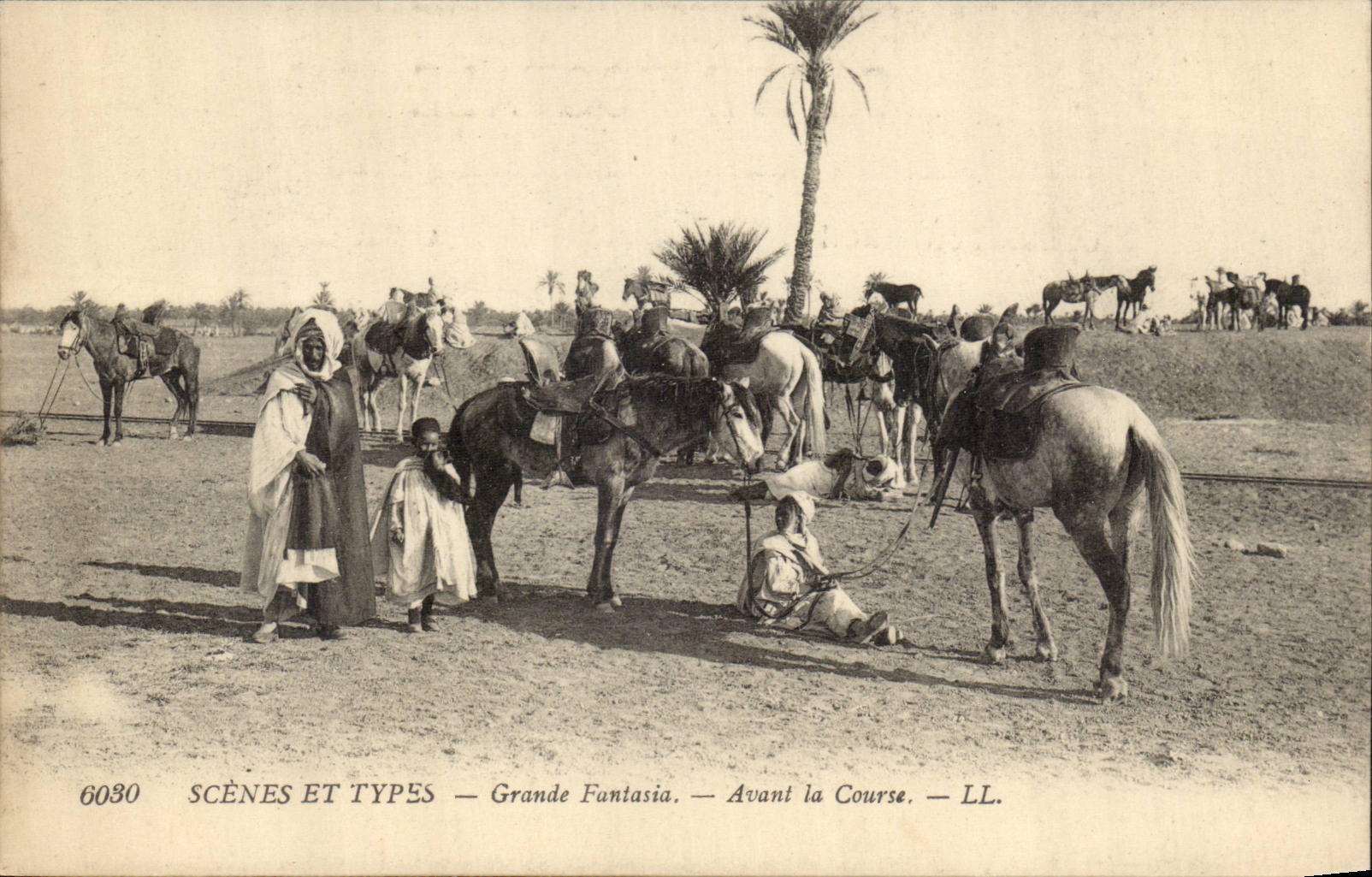 Grande Fantasia — Avant la Course — LL. — SCÈNES ET TYPES — n°6030