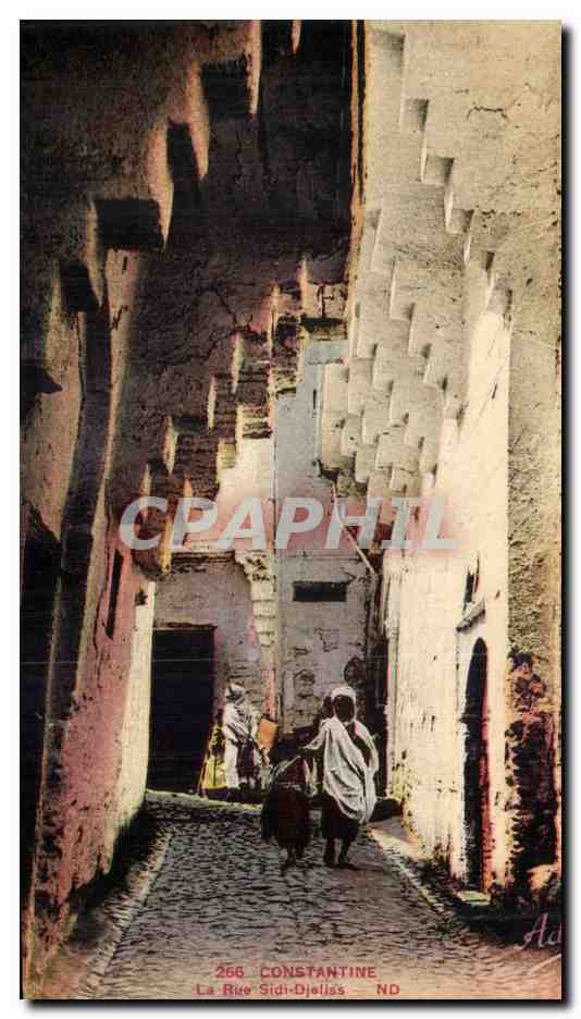 Algerie Constantine CPA La rue Sidi Djeliss