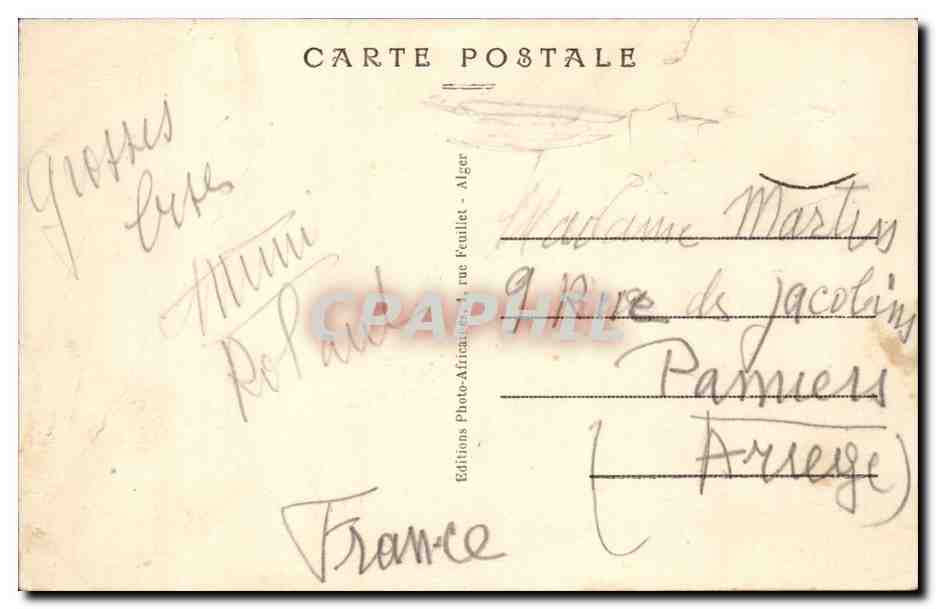 Algerie Constantine CPA Vue generale et les ponts  — Rückseite