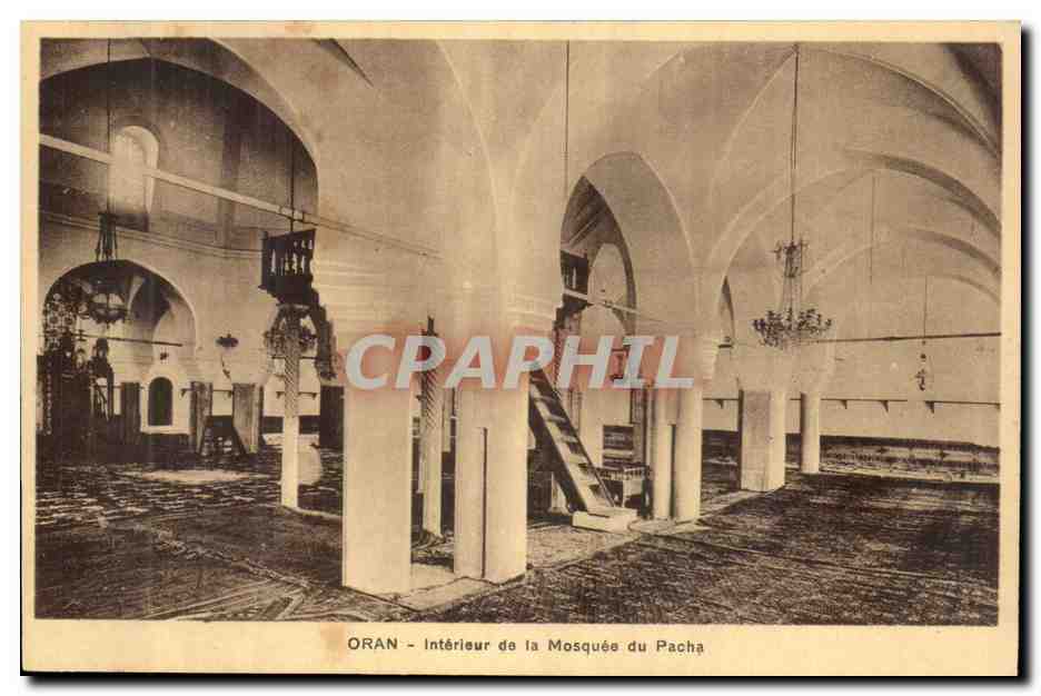 Algerie Oran CPA Interieur de la mosquee du Pacha
