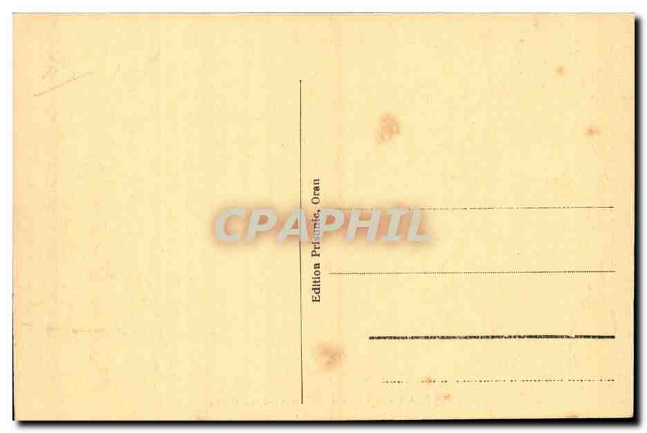 Algerie Oran CPA Interieur de la mosquee du Pacha — Rückseite
