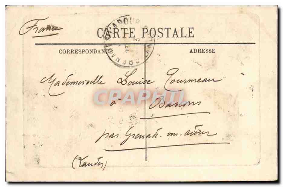 Algerie Oran CPA La place d'armes — Rückseite