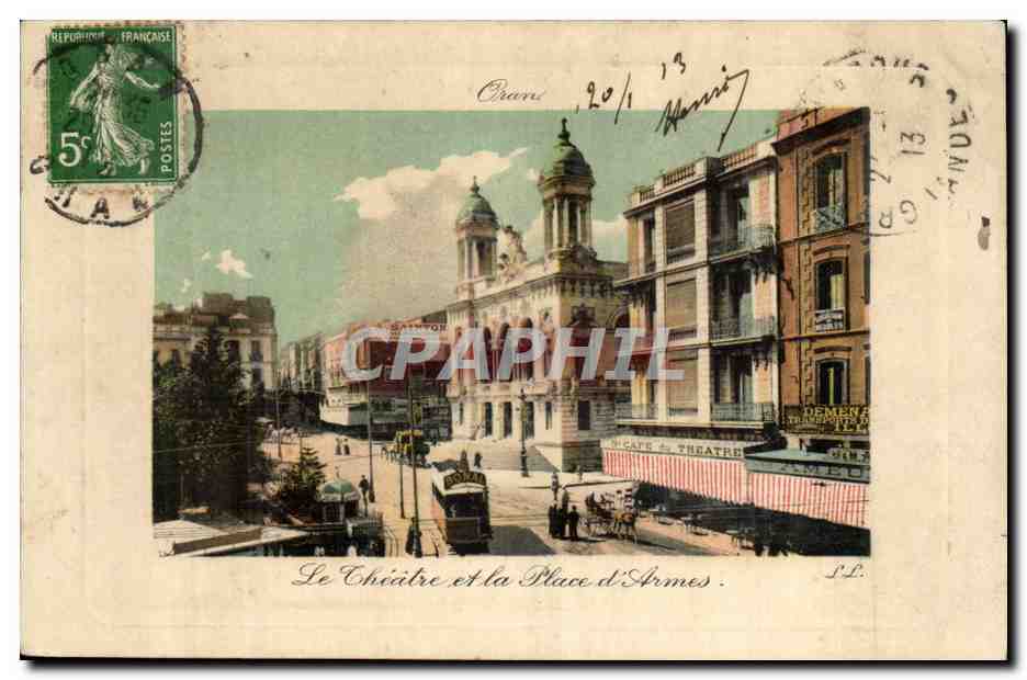 Le Château et la Place d'Armes — Grenade — éditeur L.L.