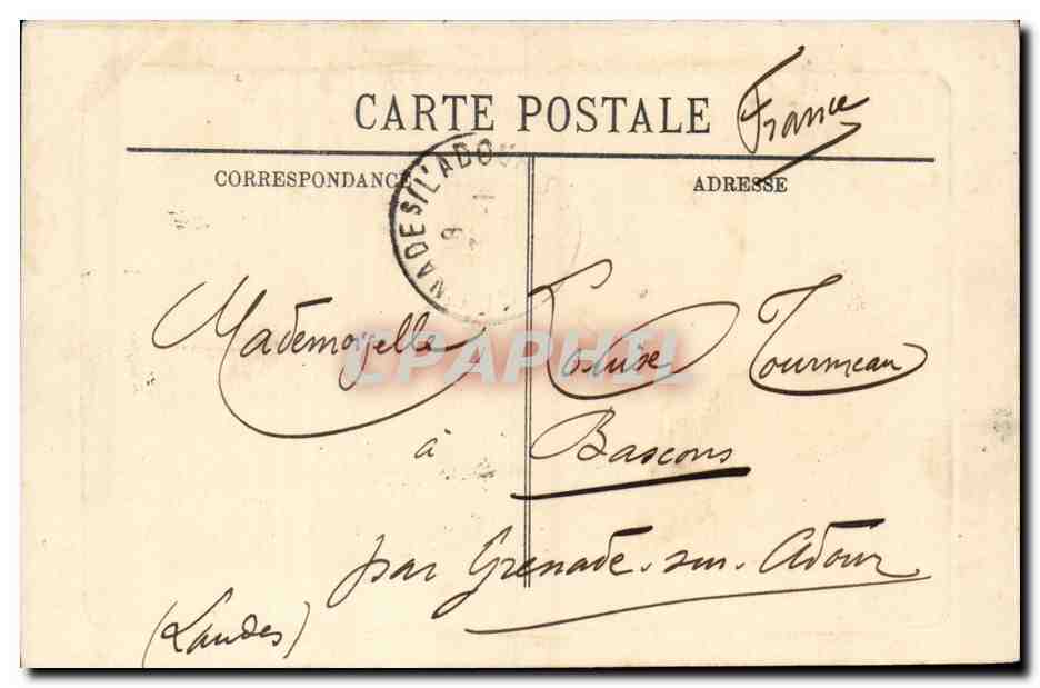 Le Château et la Place d'Armes — Grenade — éditeur L.L. — Rückseite