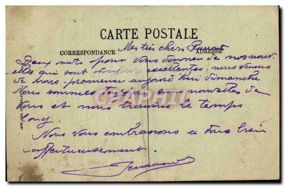 Algerie Oran CPA Vue generale et la chapelle de Santa Cruz — Verso