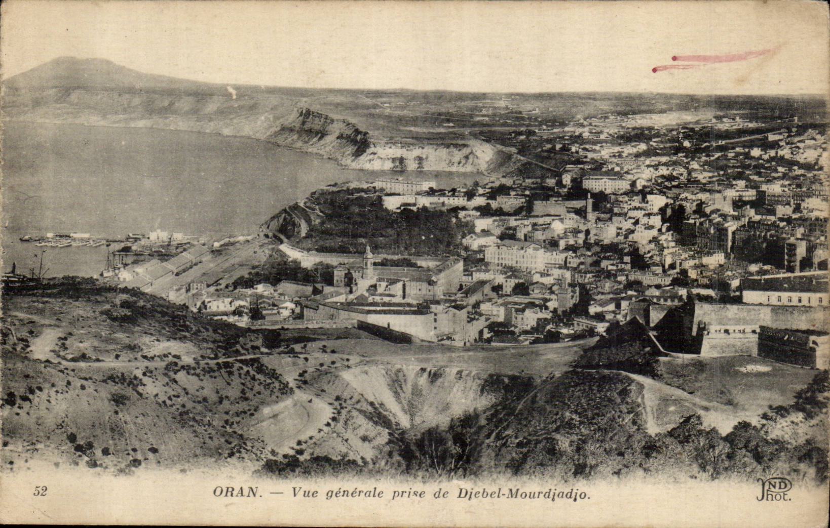 Algerie Oran CPA Vue generale prise de Djebel Mourdjadjo