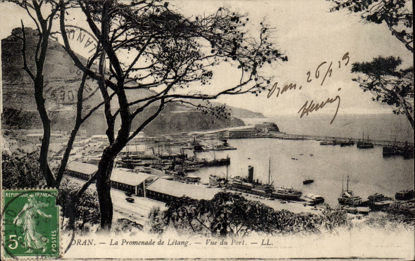 Oran - La Promenade de Létang — Vue du Port — LL.