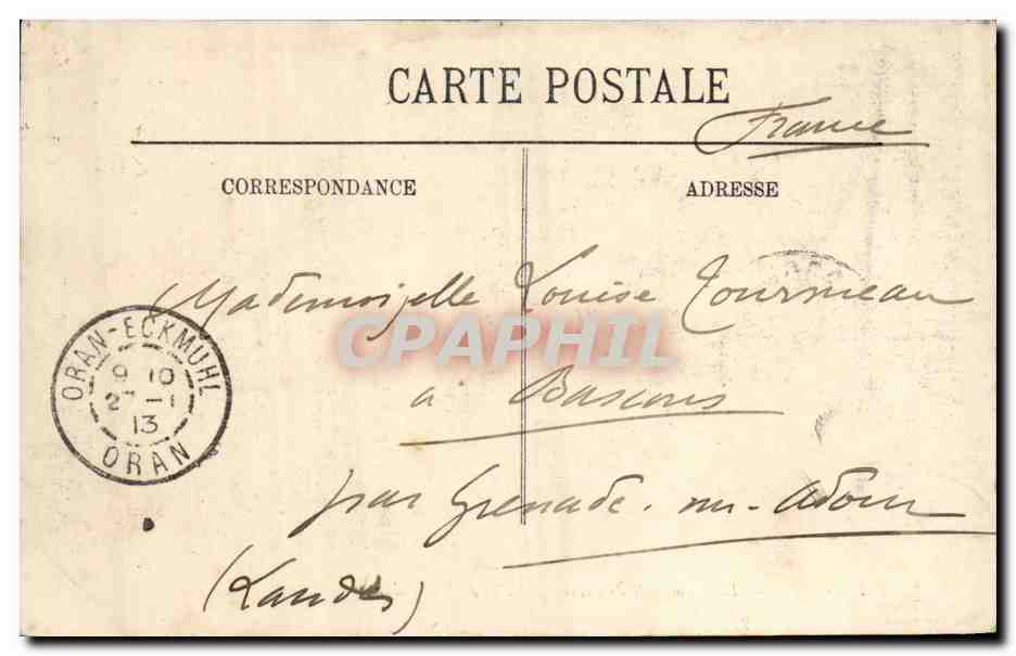 Oran - La Promenade de Létang — Vue du Port — LL. — Rückseite