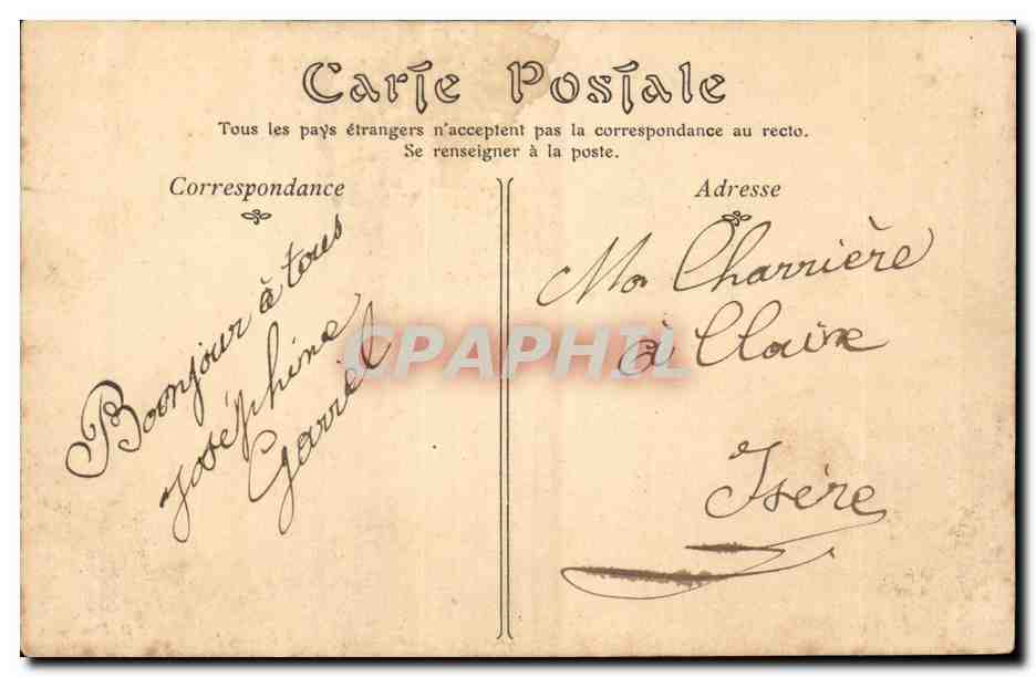 Algerie Oran CPA le cercle militaire et le fort de Santa Cruz — Rückseite