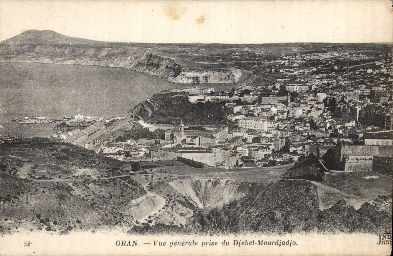 Algerie Oran CPA Vue generale prise du Djebel Mourdjadjo