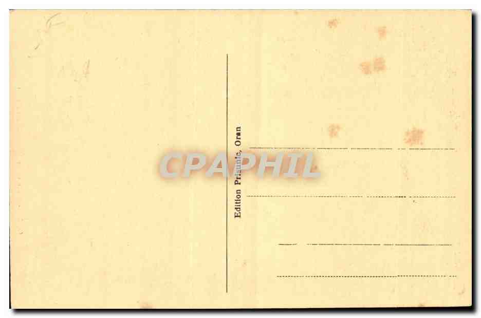 Algerie Oran CPA Cour de la Mosquee du Pacha — Rückseite