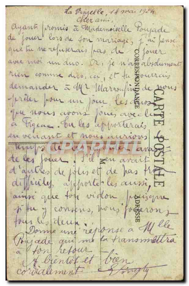 Algerie CPA Bou Saada La riviere (ane donkey) — Rückseite
