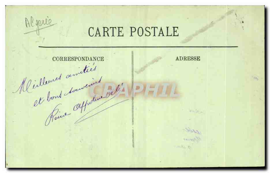 Algerie CPA Alger La mosquee Sidi Abderrhaman — Back