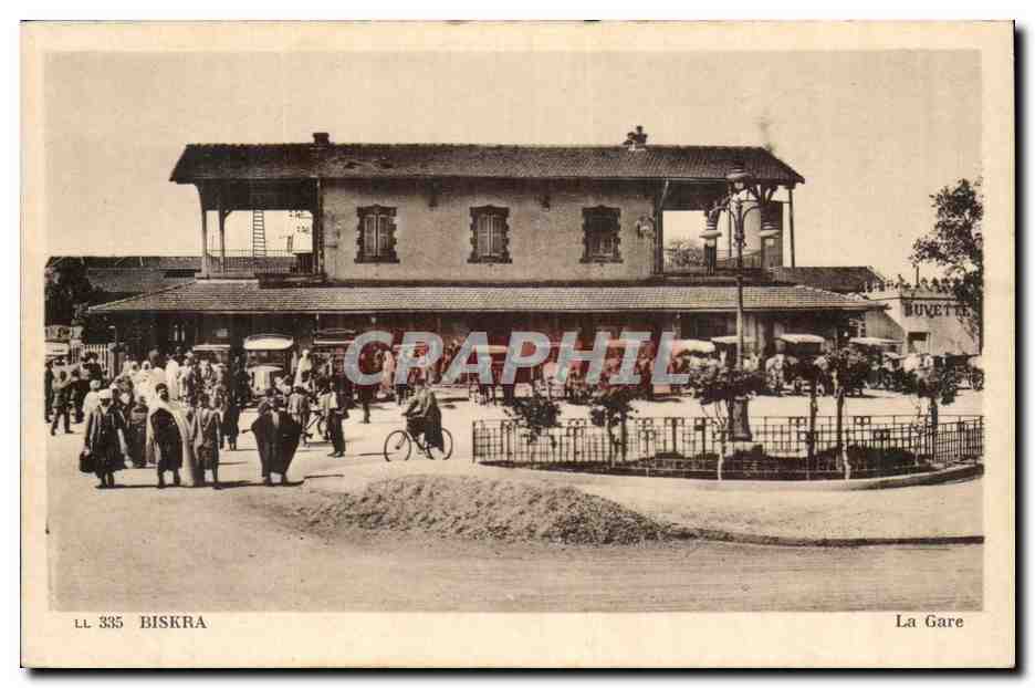 Biskra — La Gare — Cie des Arts Photographiques, Paris