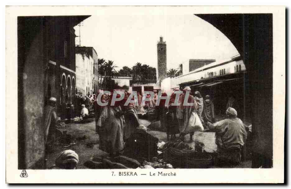Biskra — Le Marché — Éditions Photo-Africaines, Alger