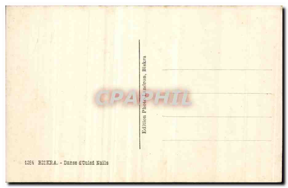 Constantine - Algerie - Algeria - Afrique - Africa - Danse d'Ouled Nails - CPA  — Back