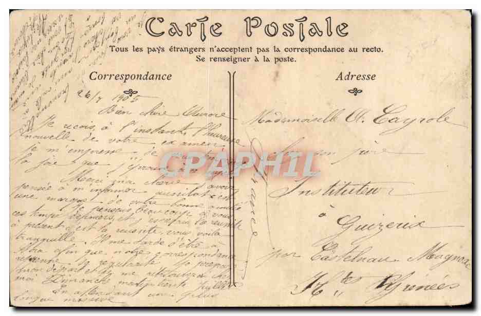 Constantine - Algerie - Afrique - Hotel de Ville - Le Grand Escalier - CPA  — Back