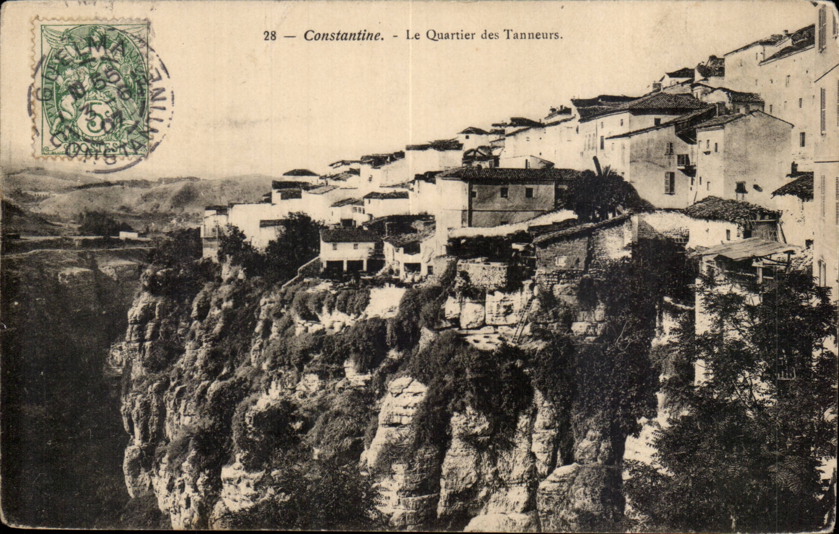 Constantine - Algerie - Afrique - Le Quartier des Tanneurs - tannery - leather craft - CPA 