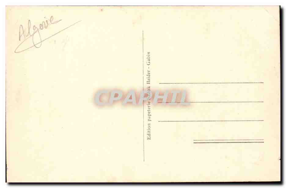 Algerie CPA oasis de TReboulbou (femmes) — Rückseite