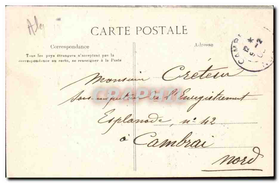 Algerie CPA orleansville Interieur de la mosquee — Rückseite