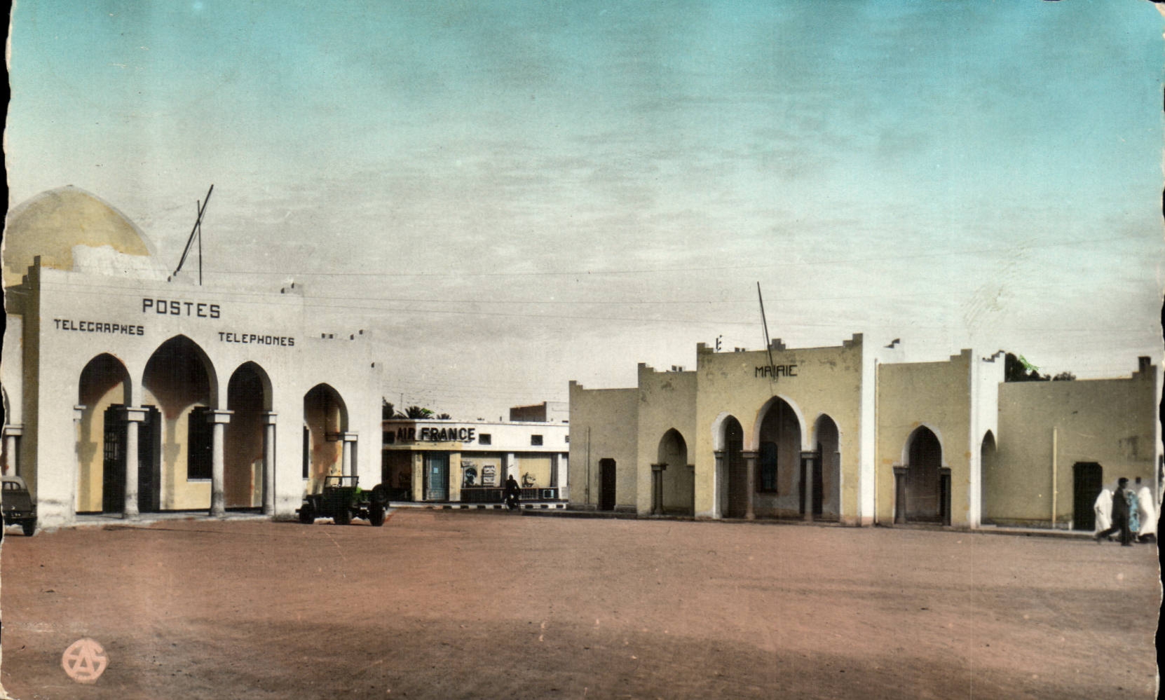 Algerie CPA Colomb Bechar La Poste et la Mairie