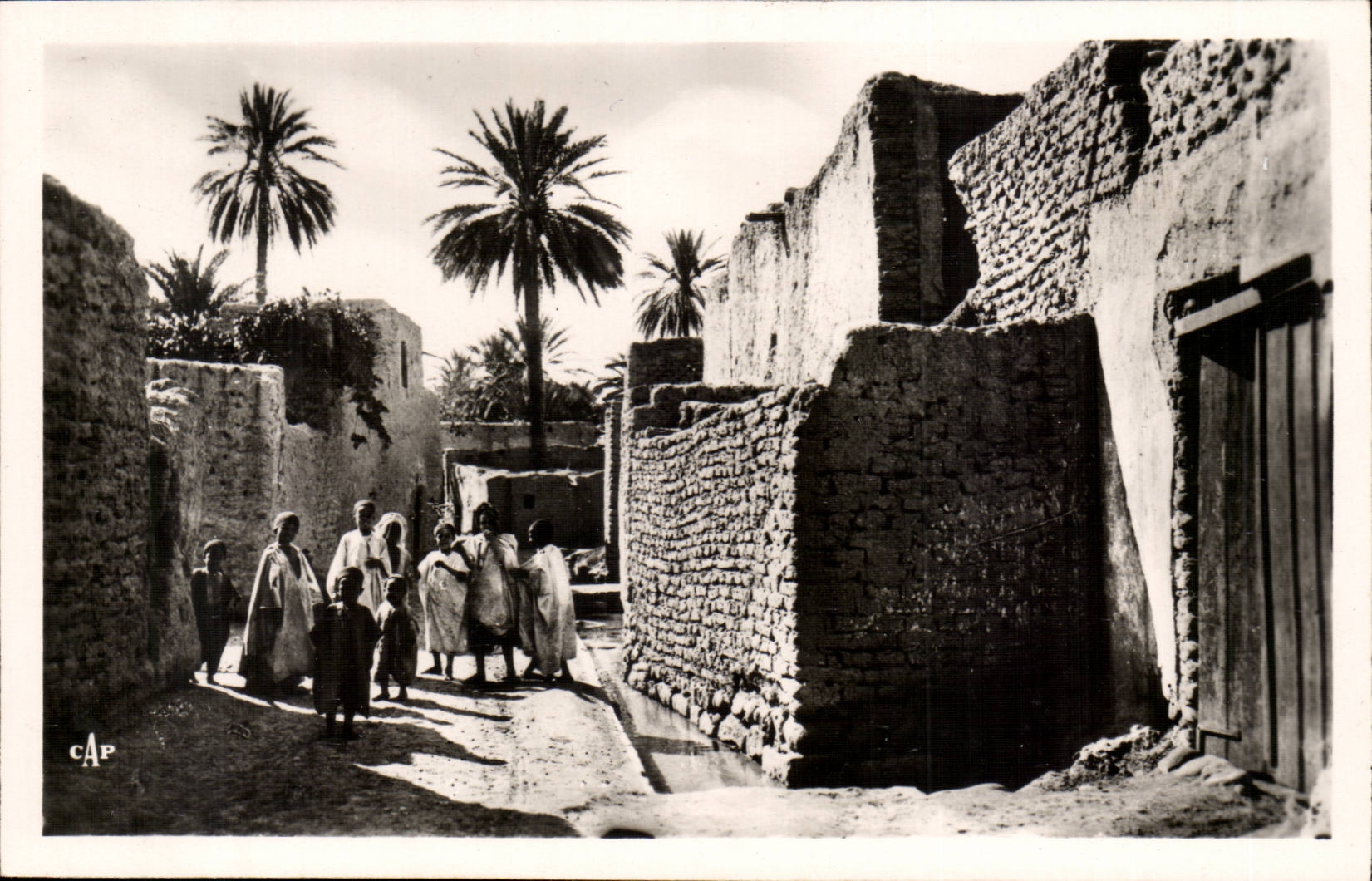 Algerie Biskra CPA Constantine Une vue du vieux Biskra