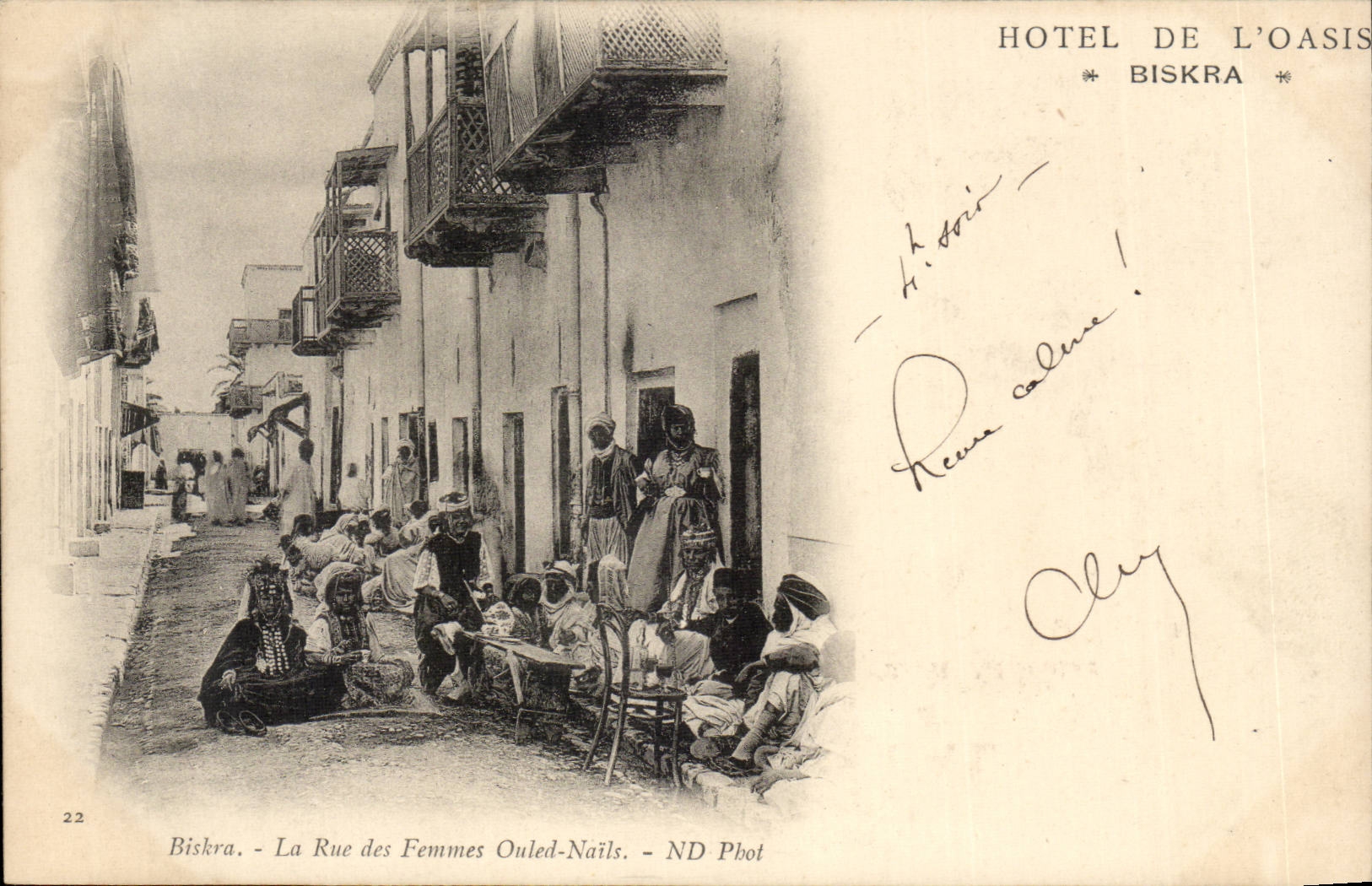 Biskra - La Rue des Femmes Ouled-Nails — HOTEL DE L'OASIS, BISKRA — ND Phot