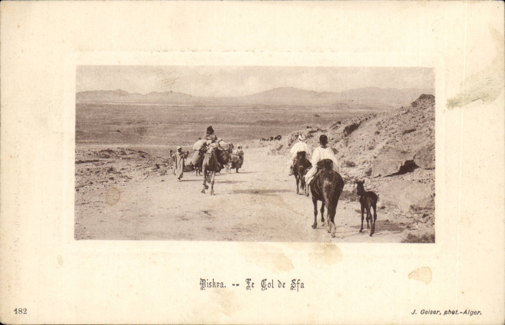 Algerie Biskra CPA Constantine le col de Sfa 