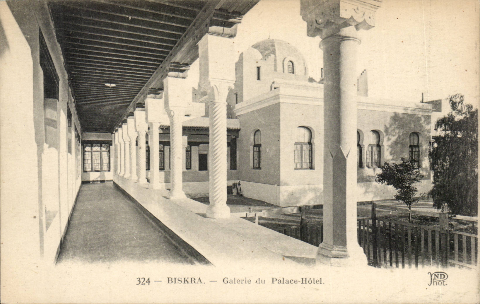 Algerie Biskra Constantine CPA Galerie du Palais Hotel